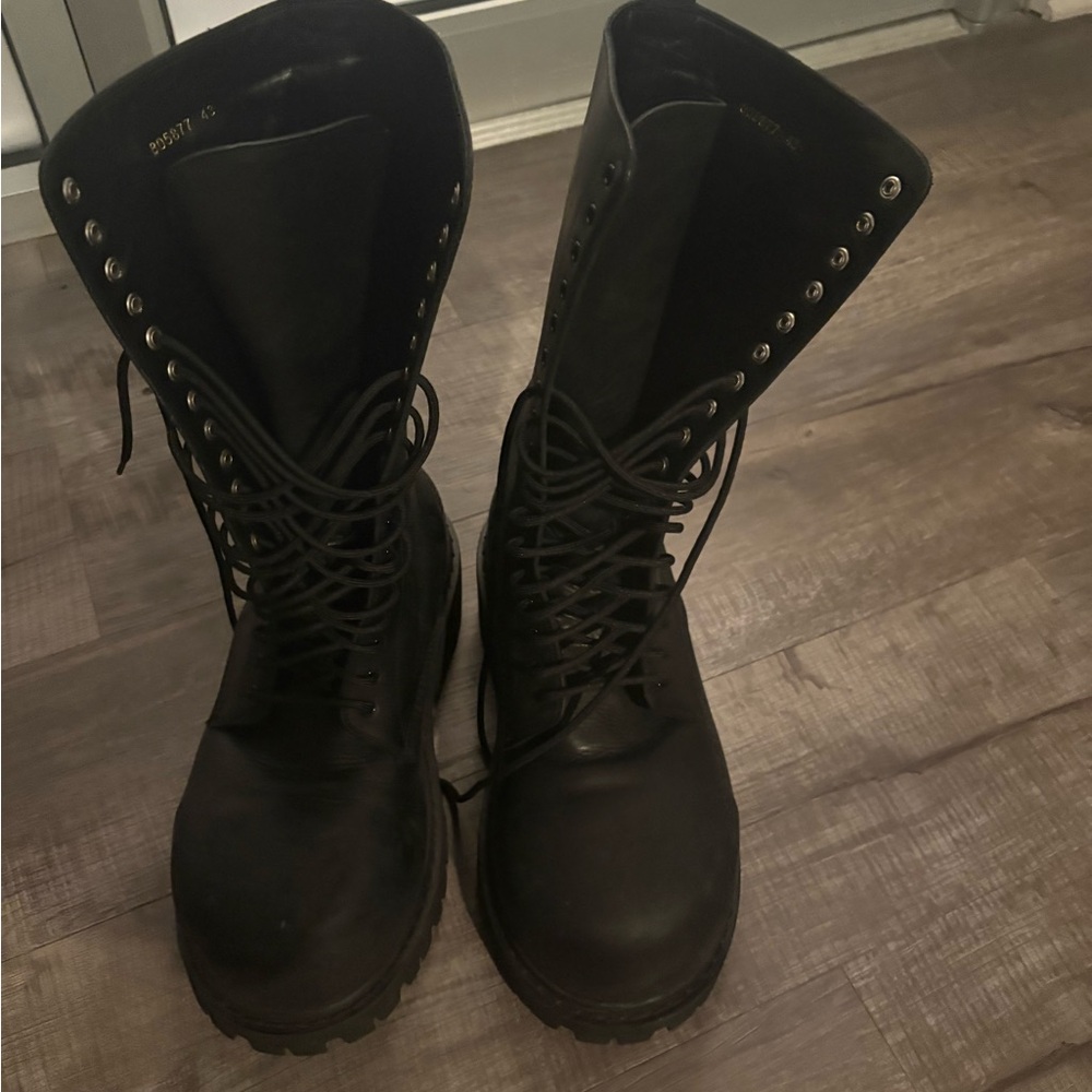 Balenciaga Black Combat Boots